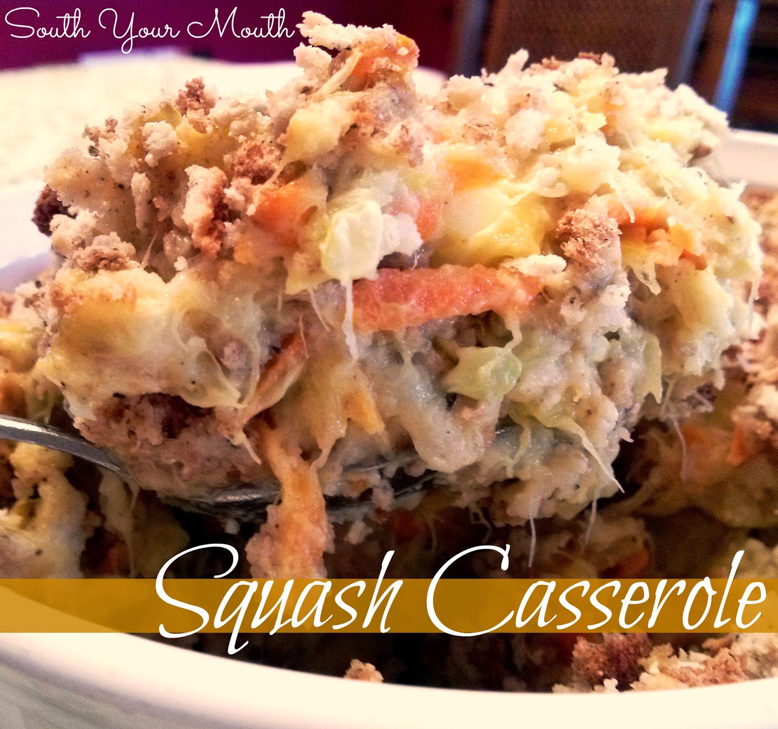 squash casserole with stove top stuffing and cheese